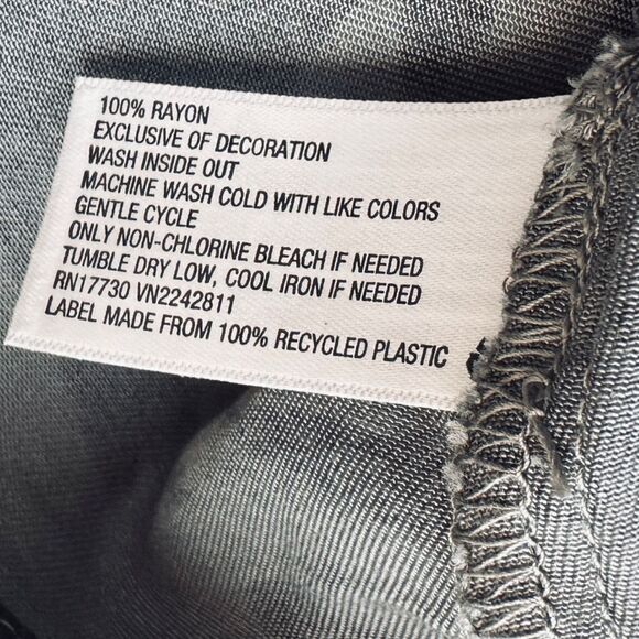 NWT Knox Rose Grey Camo Jacket Size M Tie Waist Mid Length Mandarin Collar - Picture 6 of 6